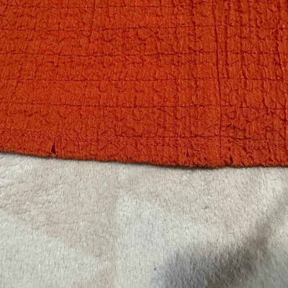 Madewell vneck sleeveless crop top copper washed orange - Picture 6 of 6